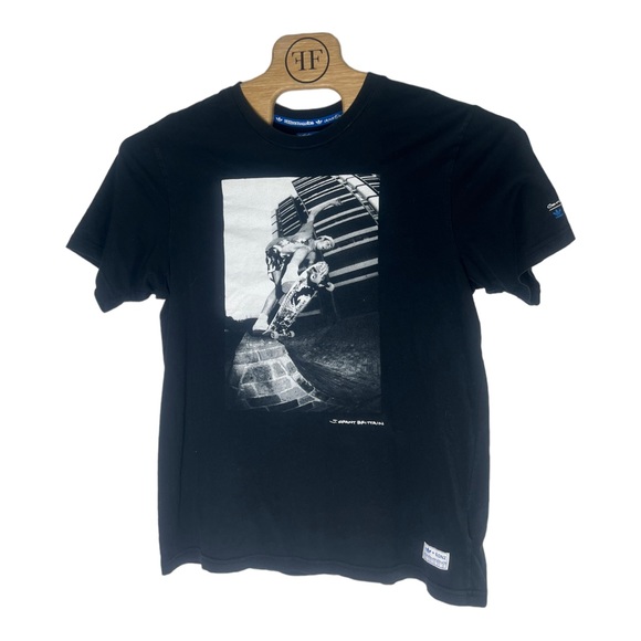 adidas + GONZ Skateboard Black T-Shirt J.Grant Brittain Large Valhall Curated - Picture 2 of 7